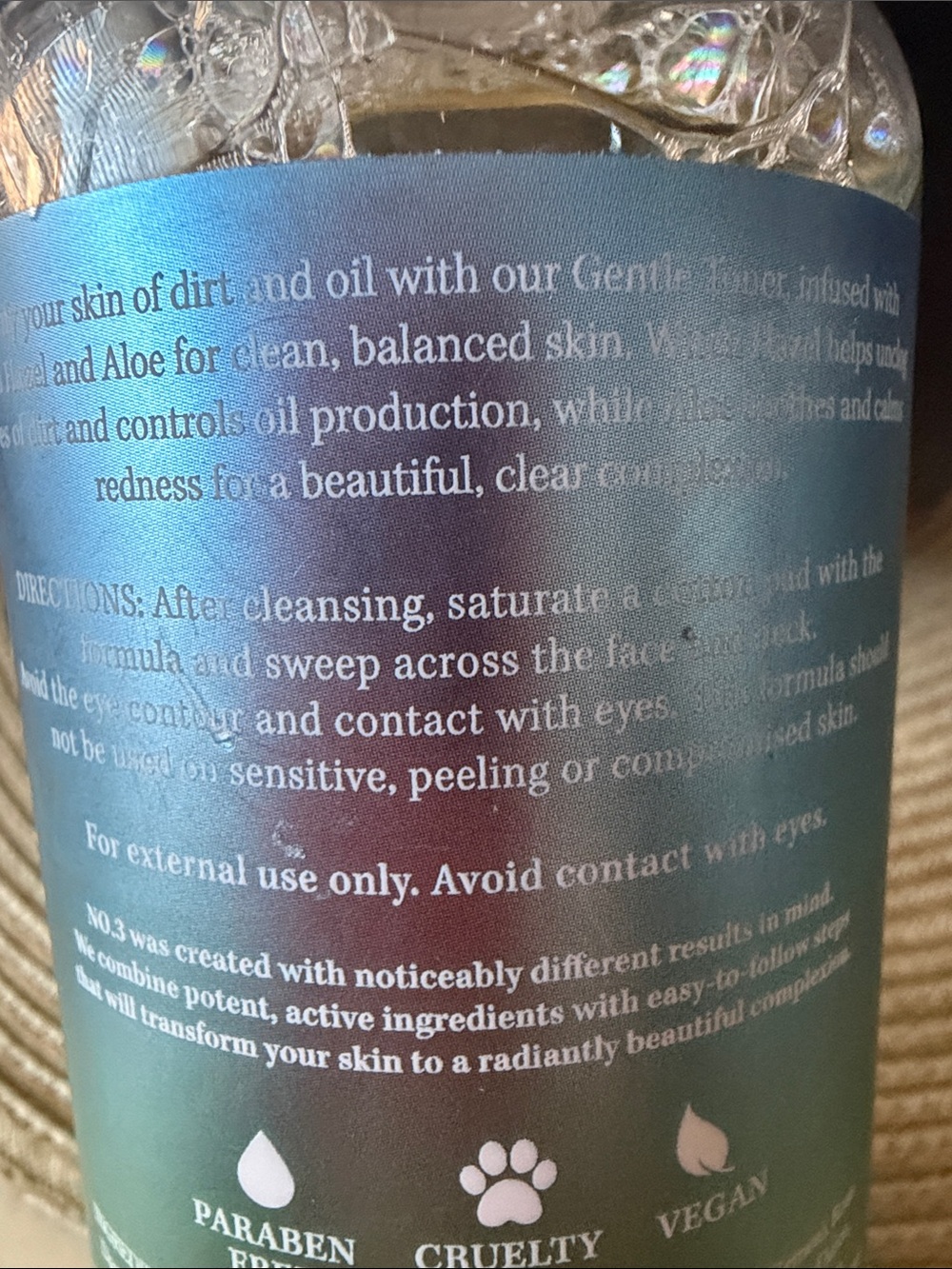 Gentle Face Toner with Witch Hazel & Aloe – Green/Blue - Picture 4 of 8